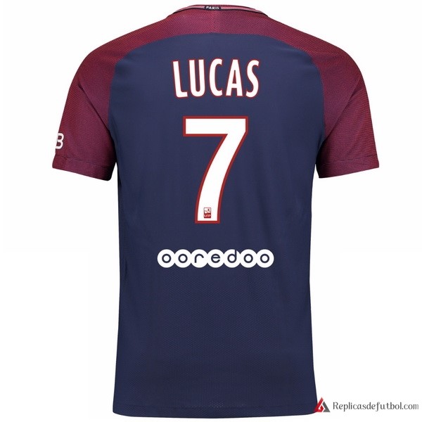 Camiseta Paris Saint Germain Primera equipación Lucas 2017-2018